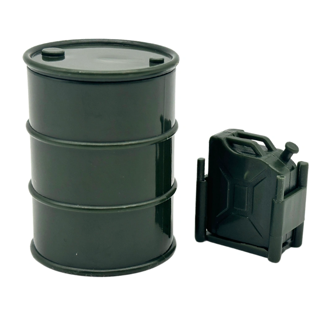 RC Crawler Fuel Tanks: Durable 1/24 & 1/18 Jerry Can & Oil Drum Set!